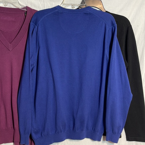 Bundle of Mens Sweaters Vneck Medium Tommy Bahama Ben Hogan Golf M Purple Blue - Picture 10 of 12